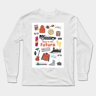 Back to the future paper cut objects Long Sleeve T-Shirt